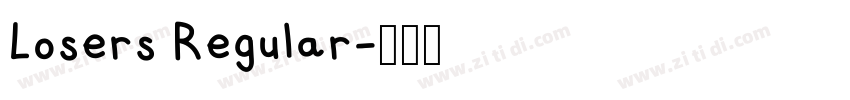 Losers Regular字体转换
